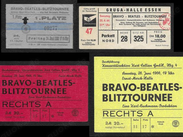 Suche Beatles Konzert Tickets, Eintrittskarten Bravo Blitztournee 1966, München, Essen, Hamburg - 1